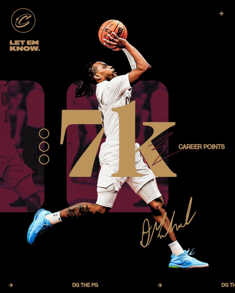 未來可期！加蘭騎士生涯得分達到7000分 隊史第11位！